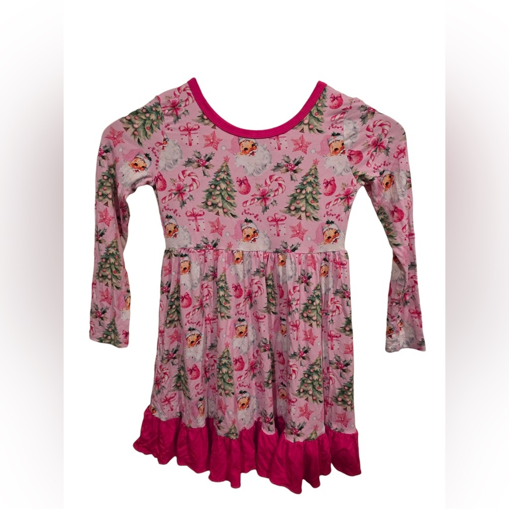 &me Pink Christmas Bamboo Dress | Girls 5/6
